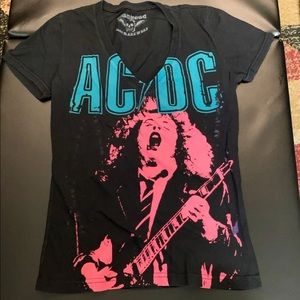 Vintage AC/DC V Neck Shirt